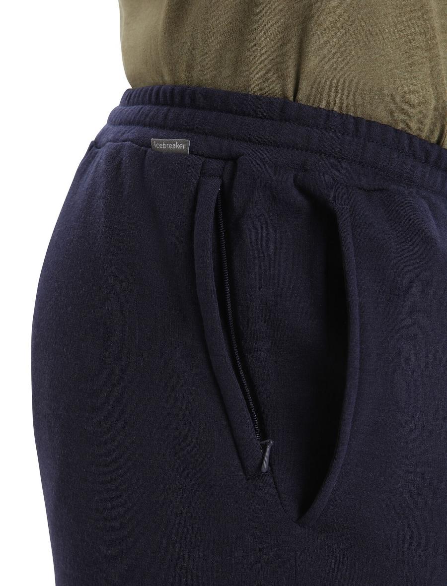 Pantalon Jogging Icebreaker RealFleece™ Merino Dalston Pants Homme Bleu Marine | FR 1141LISH